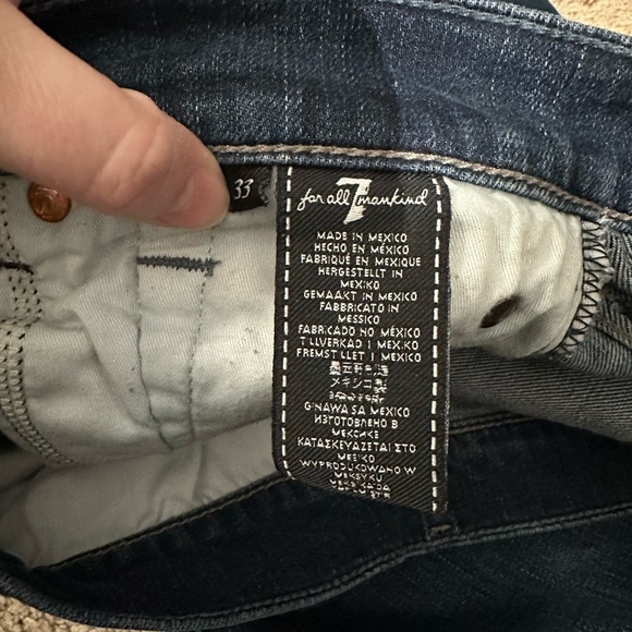 7 For All Mankind The Straight Luxe Performance sz 33x32 - Picture 5 of 12